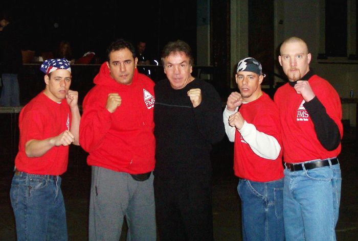 Good friend, WKA World Champ Lou Neglia (this picutre was taken at the Pro debut of the first FMS MMA team, Insts. Joe Spataro, Anthony Spataro and Mike Iannone)